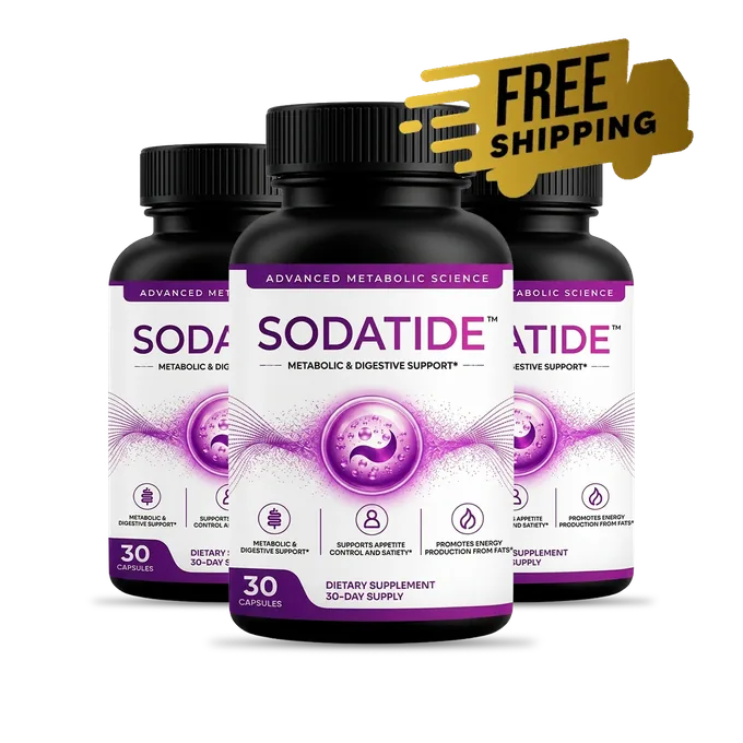 Three bottles of SodaTide